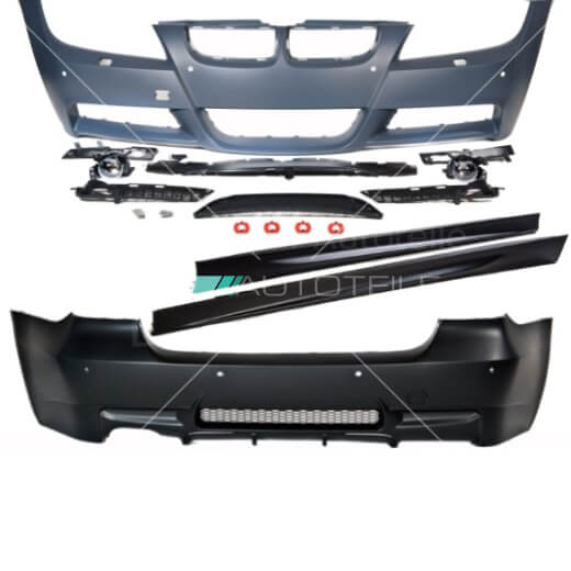 BMW E90 Stoßstange ABS M Look M Paket Komplett Set SRA PDC 05-08 M Umbau
