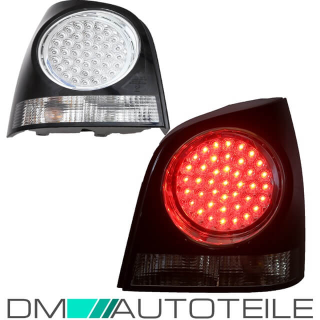 VW Polo 9N 9N3 LED Rear Lights Black Edition Tail Lights 0109 LED eBay