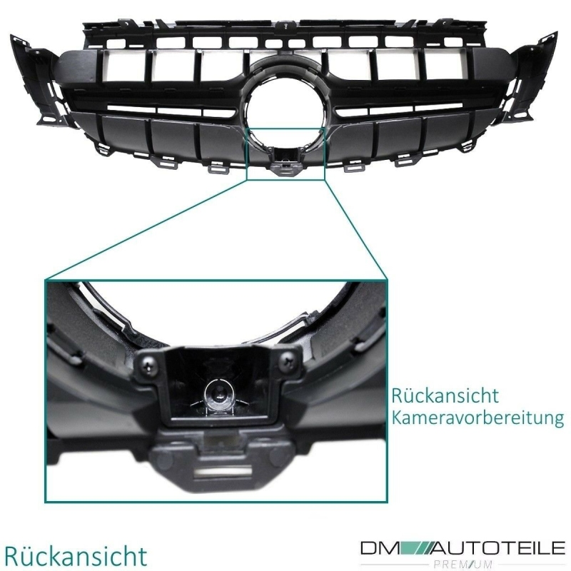 Sport Kühlergrill Schwarz Glanz passt für Mercedes E Kl W213 S213 C238