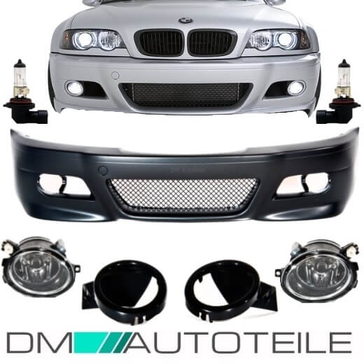 BMW E46 M3 FRONT BUMPER M3 LOOK COUPE CONVERTIBLE +FOG LIGHTS M ...