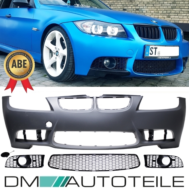 Zubehör Set Komplett für Stoßstange vorne für BMW 3er E90 E91 05