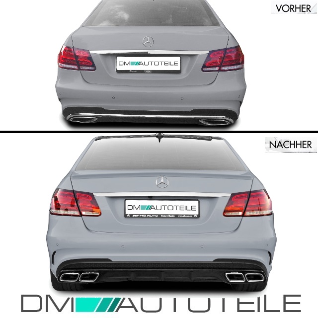 Bodykit Front Heck Stoßstange Seitenschweller +Grill + Zubehör passt für  Mercedes W212 Mopf nicht E63