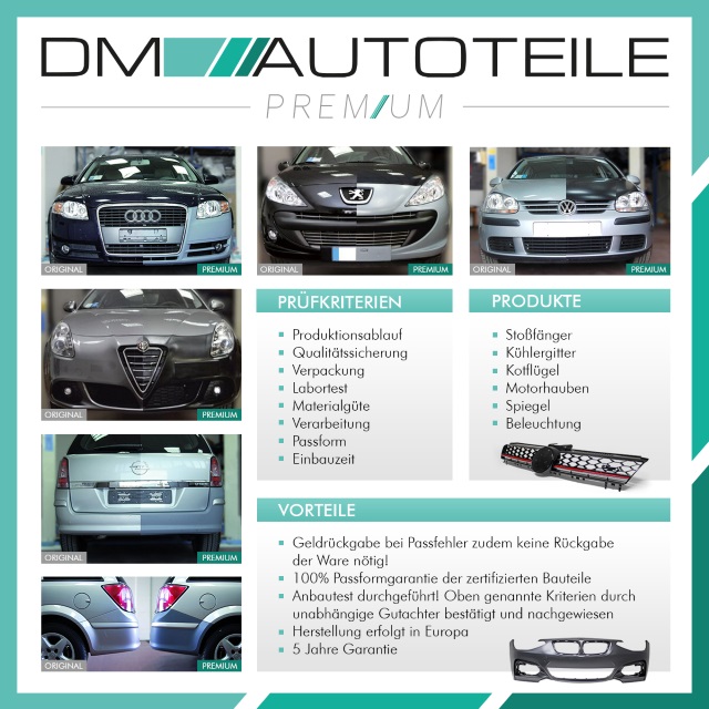 DM Autoteile Dämmmatte Motorhaube Motorhaubendämmung Motorraumdämmung +  Montagekit kompatibel für VW Golf 7 VII alle Modelle : : Auto &  Motorrad