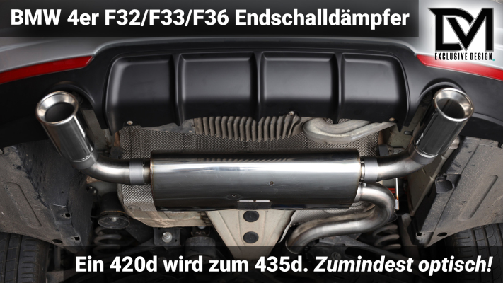 DM Exclusive Design – BMW 4er Endschalldämpfer Umrüstung  - 