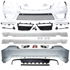 Mercedes W212 Bumper Bodykit + daytime running lights +...