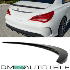 Rear Trunk Roof Spoiler Lip Black Matt fits on Mercedes CLA C117 Coupe w/o CLA 45 AMG 13-