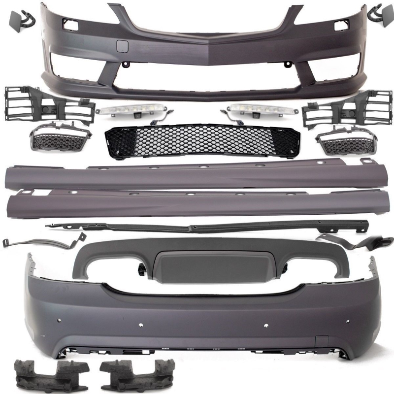 Mercedes W221 AMG S65 look Bodykit for headlamp washer without