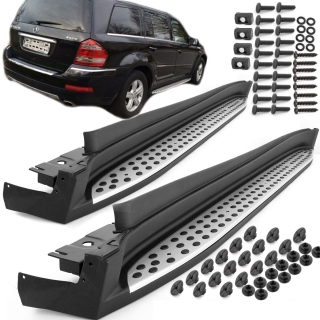 für Mercedes GL X164 Trittbretter Set Einstieg Bj ab 06-12 Aluminium