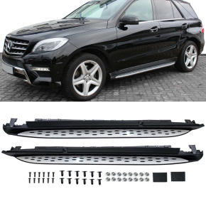 Mercedes M-Class W166 footboards Set entrance aluminium ML 2011-2015