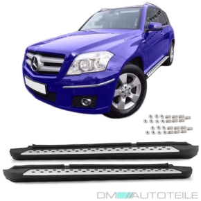 Mercedes GLK X204 footboards Side Skirtss Set 08-15 incl. Fitting material