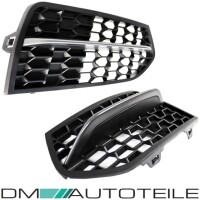 Set Front Grille Cover Fog Bumper Black fits on BMW F22 F23 