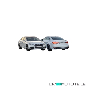 Stoßstange hinten grundiert PDC passt für Audi A4 Limousine (8W2, B9) ab 15-19