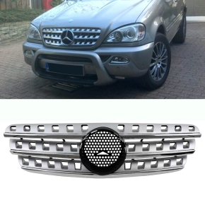 Mercedes ML W163 Kühlergrill Chrom Silber W164 Optik...