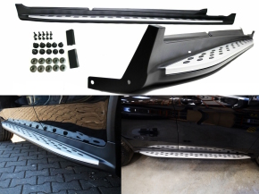 Set footboard Aluminium + fitting material suitable for Mercedes GLC X253 + Coupe C253 from 2015 onwards