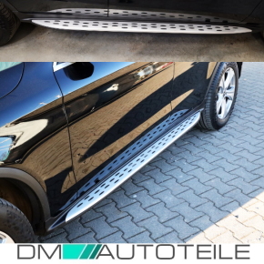 Trittbretter SET in Aluminium für Mercedes GLC X253 und Coupe C253 mit Anbaumaterial und ABE