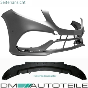 Bodykit Full Bumper Kit + Tail Pipes Chrome fits on Mercedes GLE W166 w/o AMG