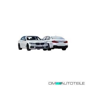 Stoßstange hinten 4x PDC grundiert passt für BMW 5er (G30) ab 2017 ohne M-Paket