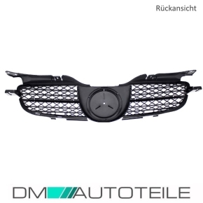 Kühlergrill Wabendesign Glanz Schwarz + Chromleiste passend für Mercedes SLK R170 98-04 im R171 Design