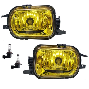 Set Nebelscheinwerfer Klarglas Gelb US passend für Mercedes SLK R170 C-Klasse W203 & CLK C209 98-09