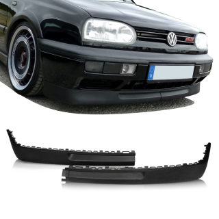 Frontspoiler / Frontlippe für VW Golf 3 in breiter Version in Schwarz Matt