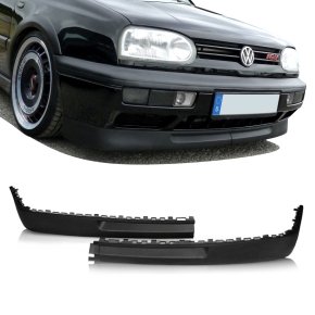 Frontspoiler / Frontlippe für VW Golf 3 in breiter Version in Schwarz Matt