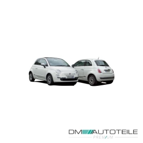 Stoßstange hinten grundiert passt für Fiat 500 (312) ab 2007-2015 ohne PDC