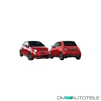 Stoßstange hinten grundiert passt für Fiat 500 12