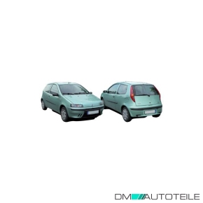 Stoßstange hinten schwarz passt für Fiat Punto (188) 3-Türer ab 1999-06/2003