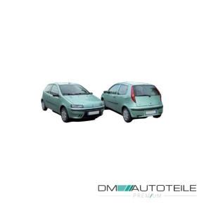 Stoßstange hinten schwarz passt für Fiat Punto (188) 5-Türer ab 1999-06/2003
