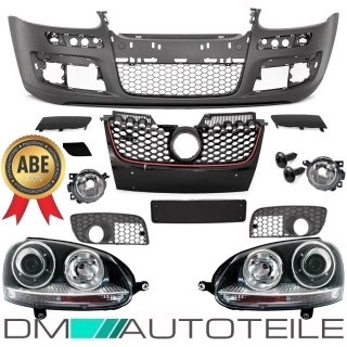 VW Golf 5 V Front Bumper for GTI R32 honeycomb mesh ABS without