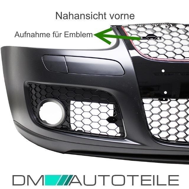 VW Golf 5 V Pare-choc Avant + Grille nid d'abeille Noir GTI +Set montage  inclus