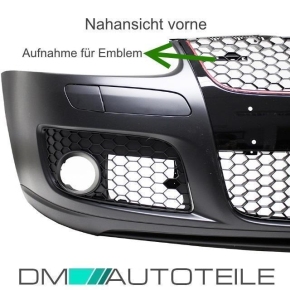 VW Golf 5 V Pare-choc Avant + Grille nid dabeille Noir GTI +Set montage inclus