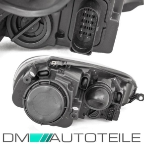 VW Golf 5 headlights Set black GTI H7/H7 sockets inner casing black