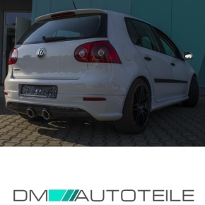 Heckstoßstange / Heckschürze hinten mit Diffusor / Ansatz 2-Rohr mittig für VW Golf 5 nicht für R32 mit ABE