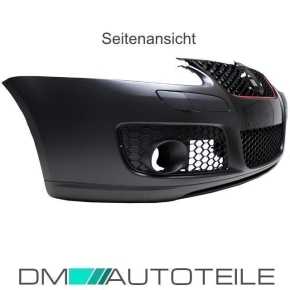 Stoßstange vorne + Montageschrauben + Nebel Schwarz für VW Golf 5 GTI Umbau +ABE