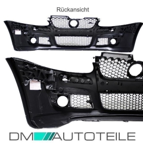 Stoßstange vorne + Montageschrauben + Nebel Schwarz für VW Golf 5 GTI Umbau +ABE