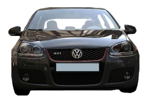 VW Golf 5 GTI Front Grille with red trim and opening for emblem (from 3101=