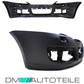 Sport Frontstoßstange / Frontschürze vorne mit Wabengrill in Schwarz Glanz und Gitter für VW Golf 5 nicht für GT, GTI und R32