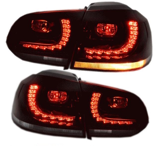 VW Golf 6 VI LED rear lights red Smoke R R20 design in cherry red 08-12
