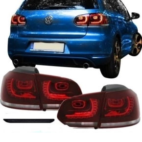 VW Golf 6 LED R design rear lights Set 3 brake lights 3 LED