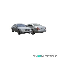 Stoßstange hinten grundiert passt für Mercedes S-