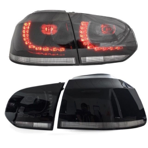 VW Golf 6 VI R-Line LED rear lights full black 08-12