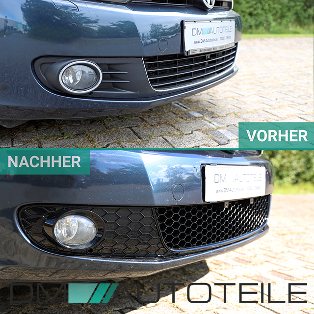 Gitter SET Stoßstange Wabendesign Glanz Schwarz nur Serie passt für VW Golf  6 VI