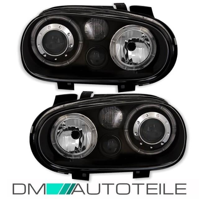 VW Golf 4 headlights black R32 look 97-03