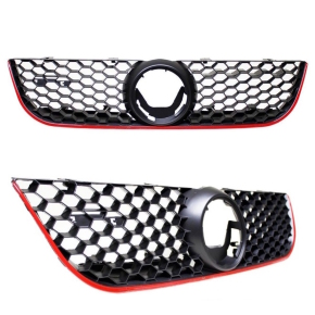 VW Polo 9N3 honeycomb Grille black red for GTI conversion 05-09