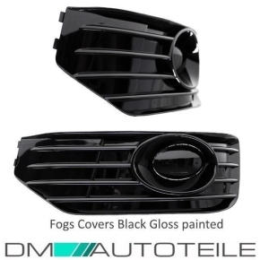 Sport Frontspoiler / Frontlippe mit Gitter für VW T5 Facelift mit Zubehör Anbauteile in Schwarz Glanz