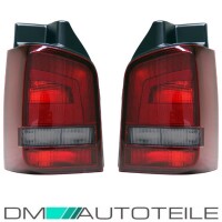 Set VW T5 GP Facelift Rear Lights RH+LH Clear Red Smoke Year