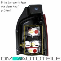 Set VW T5 GP Facelift Rear Lights RH+LH Clear Red Smoke Year