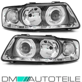 Audi A3 8L 8L1 Set headlights clear glass Facelift design...