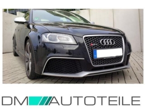 Audi A3 8P 8PA Front Bumper + honeycomb Grille black + accessories for RS3 2008-2012